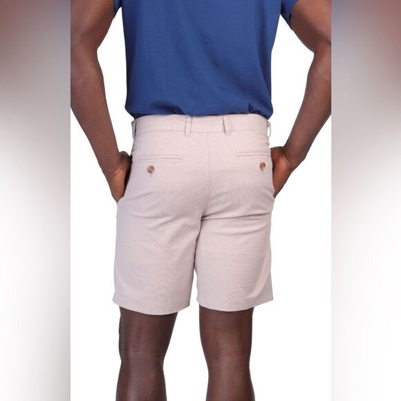 TailorByrd CONTRAST TRIM TEXTURED DOBBY
SHORTS NEW khaki Size 40 - Picture 3 of 16